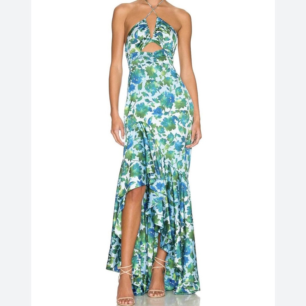AMUR Tie Neck Gown